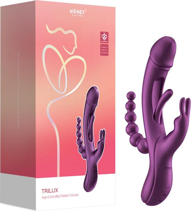 Produktbild Honey Play Box HoneyPlayBox Trilux Kinky Finger Rabbit Vibrator Lila