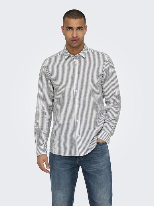 Produktbild Only & Sons Slim Fit Hemdkragen Hemd Hemd (L)