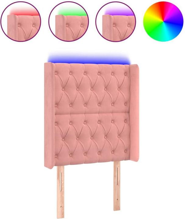Actual product image vidaXL LED Kopfteil (83 x 16 x 128 cm)