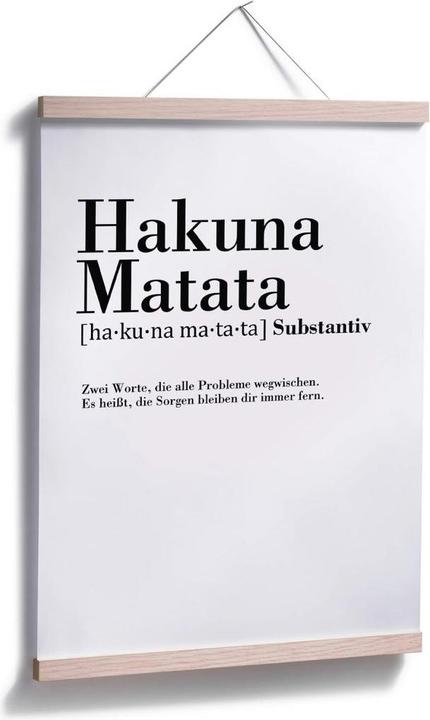 Immagine prodotto Trenddeko Grammatica - Hakuna Matata (50 x 60 cm)