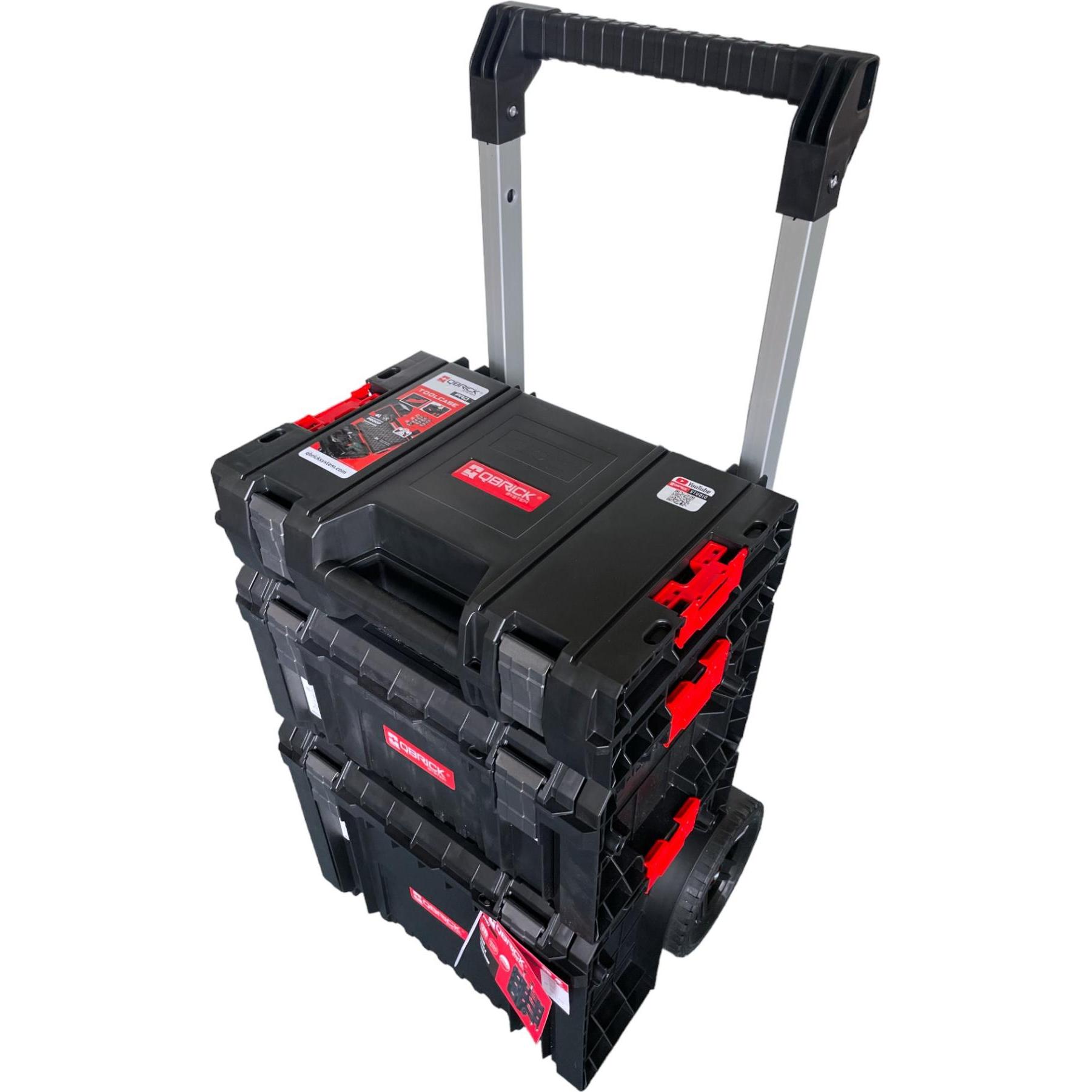 Qbrick, Werkzeugkoffer, System PRO Set 1 2.0 Plus Werkzeugwagen Set + PRO Toolcase + PRO Toolbox + PRO Cart 490 x 40