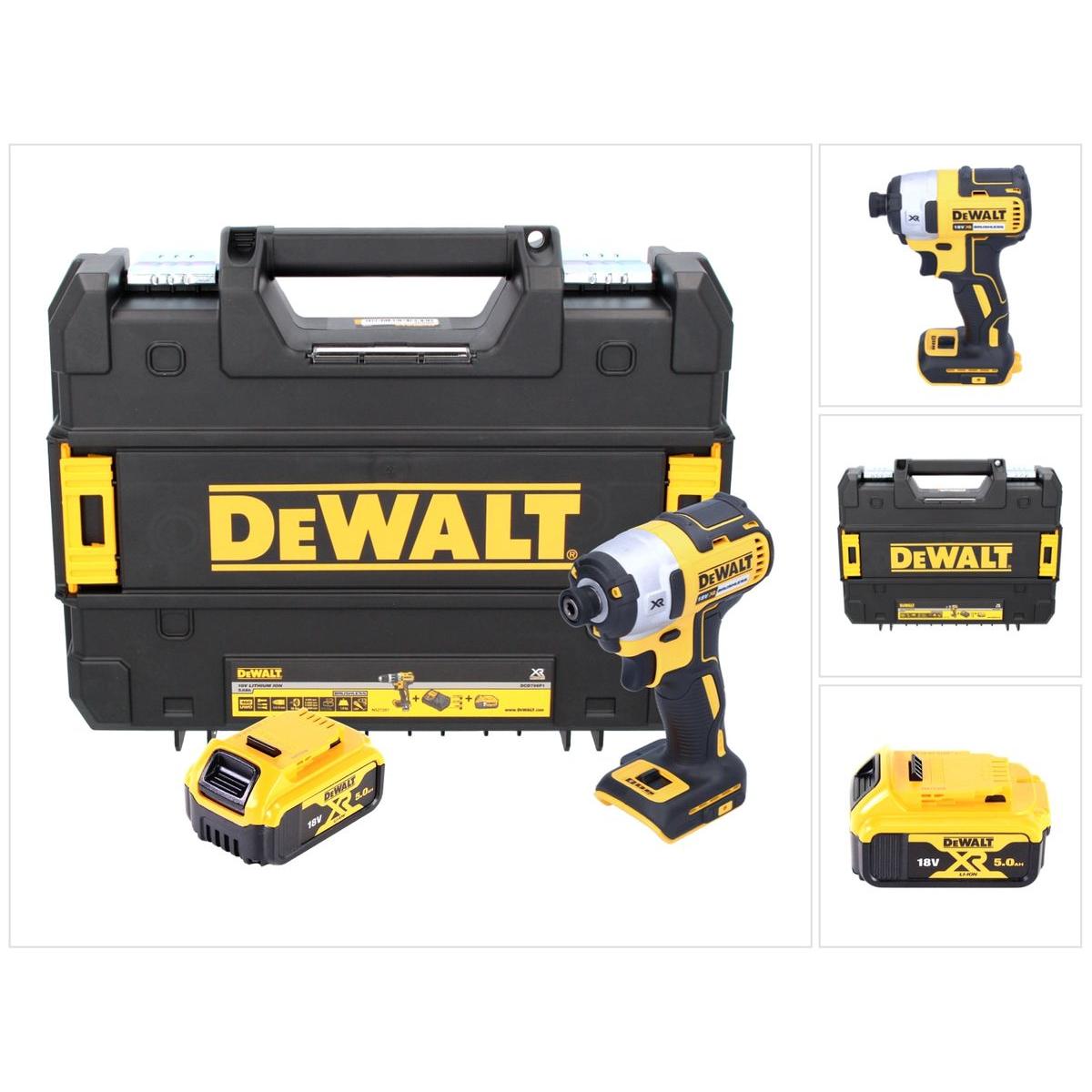 DeWalt, Bohrmaschine + Akkuschrauber, DCF 887 NT (Akkubetrieb)