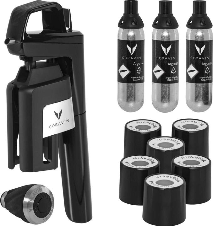 Produktbild Coravin Wein by-the-Glass System Six + PIANO BLACK (Weinausgiesser)