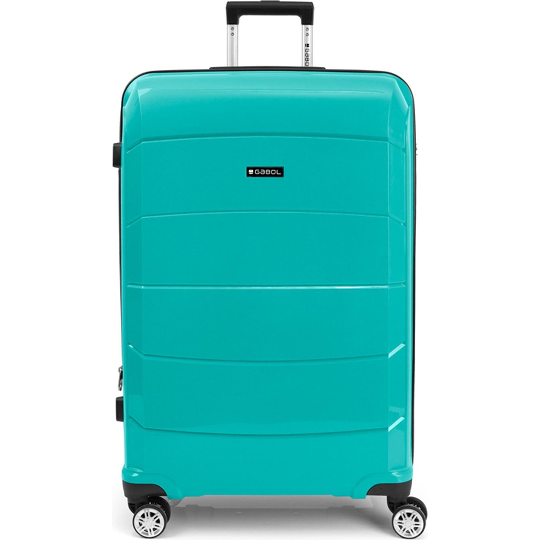 Gabol, Koffer, Midori 4-Rollen Trolley 75 cm, Türkis, (96 l, XL (ab 115l))