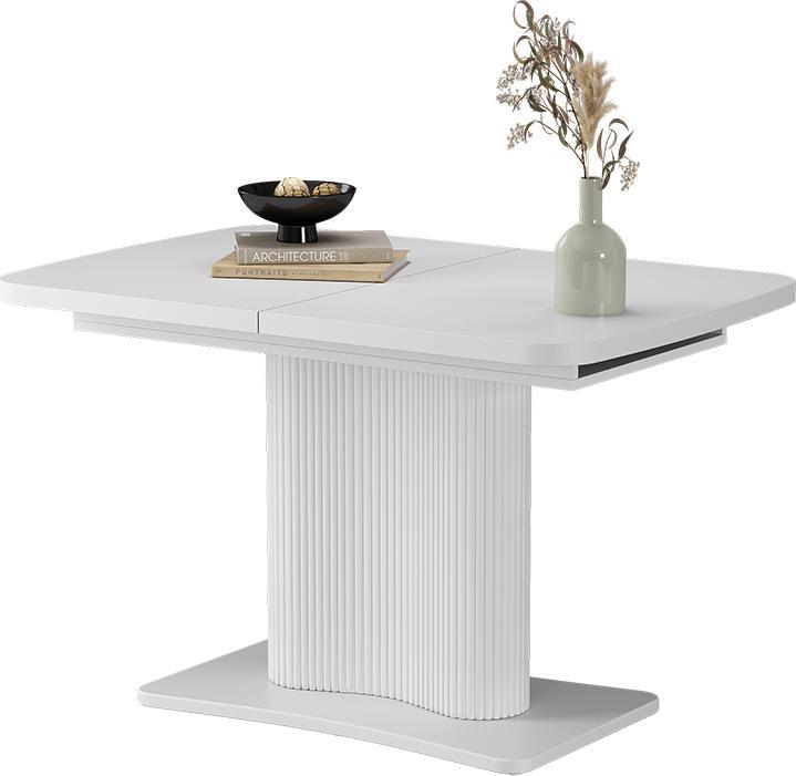 Actual product image Vicco Esstisch Fenaro, Weiss/Weiss/Weiss, 120 x 80 cm ausziehbar (120 x 80 x 77.40 cm)