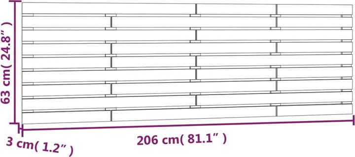 Image du produit VidaXL Oksiutka (206 x 3 x 91,5 cm)