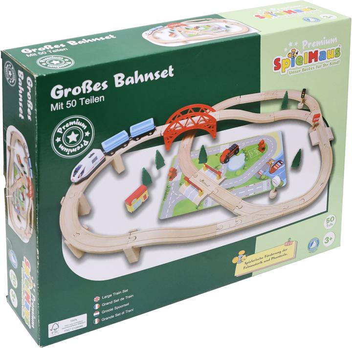 Immagine prodotto Spielmaus Set ferroviario grande 50 pezzi