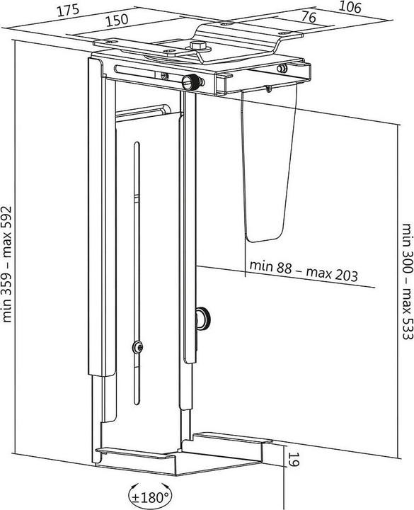 Produktbild LogiLink PC-Halterung