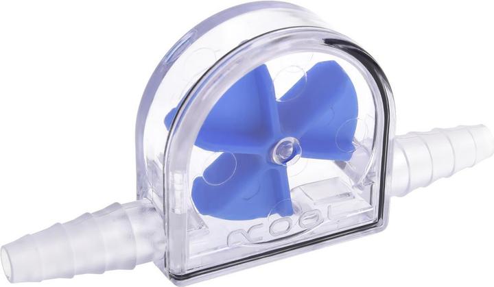 Alphacool Eisfluegel Durchflussanzeiger Blau 6-11mm - Acryl