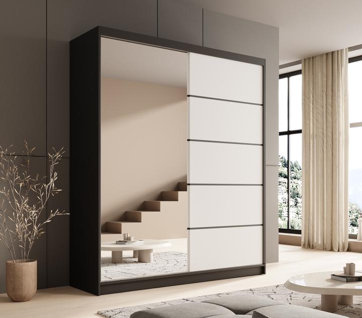 Actual product image ADRK Furniture Schiebetürenschrank mit Spiegel Nico 180