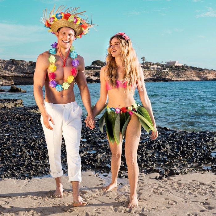 Actual product image Boland Collier de fleurs Hawaii - Arc-en-ciel