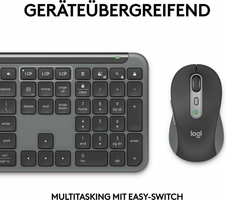 Produktbild Logitech MK950 Signature Slim Combo (DE, Kabellos)