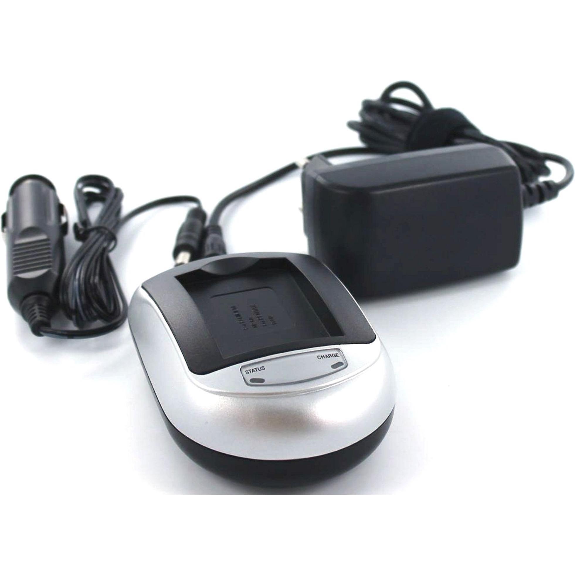 AGI Ladegerät kompatibel mit Panasonic DMW-BLH7, USB Ladegerät, Silber