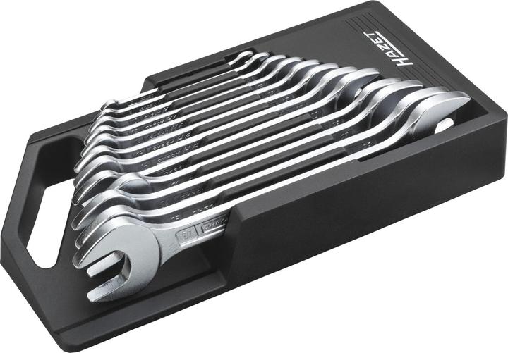 HAZET Doppel-Maulschlüssel Satz 450N/12NRS ∙ Aussen Sechskant Profil ∙ 6 x 7 - 30 x 32 ∙ Anzahl Werk… (10 mm, 11 mm, 12 mm, 13 mm, 14 mm, 15 mm, 16 mm, 17 mm, 18 mm, 19 mm, 20 mm, 22 mm, 23 mm, 24 mm, 25 mm, 27 mm, 28 mm, 30 mm, 32 mm, 6 mm, 7 mm, 8 mm, 9 mm)