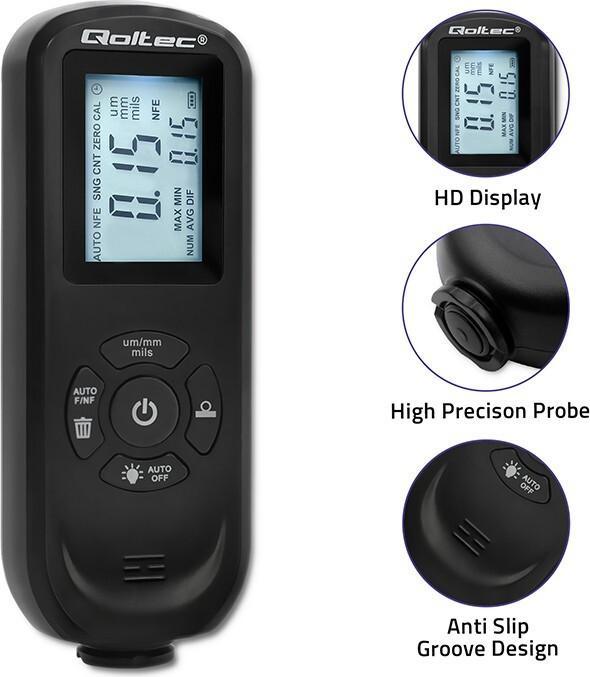 Produktbild Qoltec Schichtdickenmessgerät mit LCD 0-2000 μm