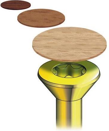 Produktbild Celo Abdeckklebepunkt Magic Tap Ahorn passend für alle Senkkopfschrauben