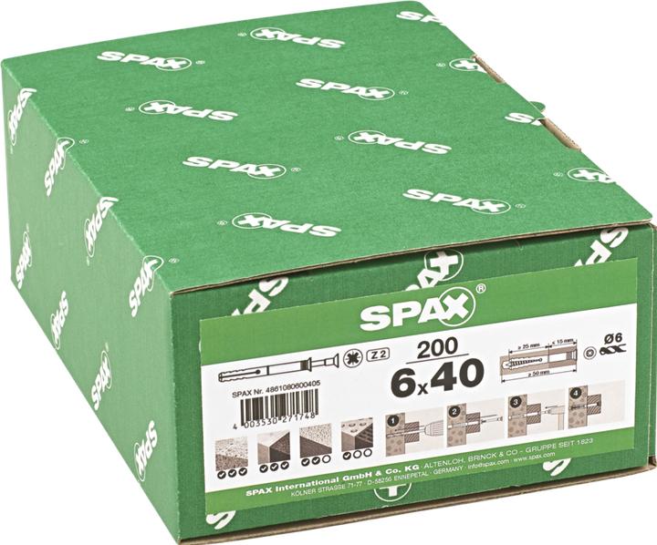 Actual product image Spax Nail Dowel Countersunk Head Z2 (200 pcs.)