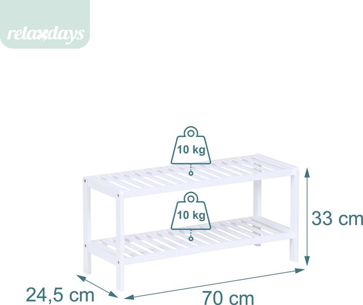 Produktbild Relaxdays Schuhregal (70 x 24.50 x 33.50 cm)