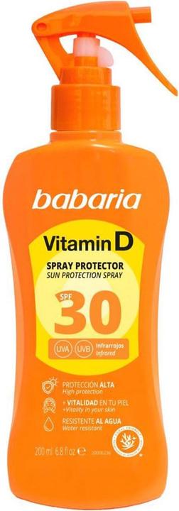 Actual product image Babaria Sun Spray Vitamin D Spf 30 200 Ml (Sun spray, SPF 30, 200 ml)