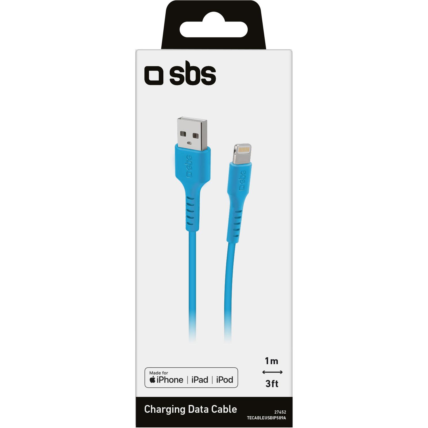 Thumbnail - SBS Daten- und Ladekabel USB Lightning (1 m, USB 2.0), USB Kabel