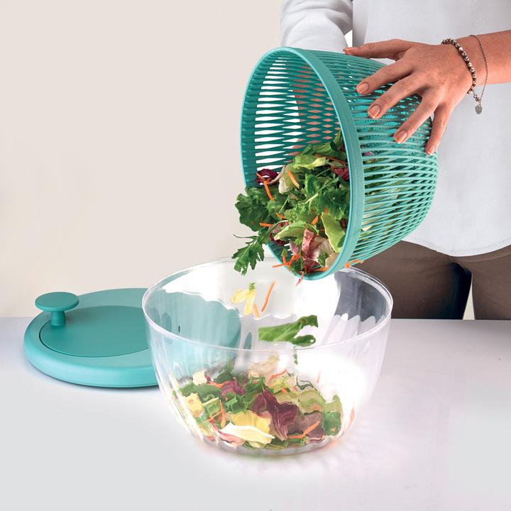 Actual product image Guzzini 170900175 Spin e Store Kitchen Active Design Salad Spinner Green