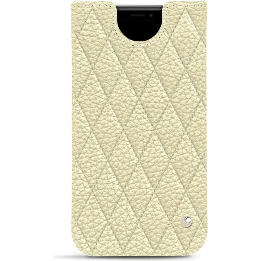 Noreve Lederschutzhülle (Apple iPhone 11 Pro), Smartphone Hülle, Beige