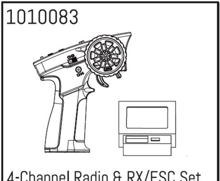 Image du produit Absima 4-Channel Radio & RX/ESC Set
