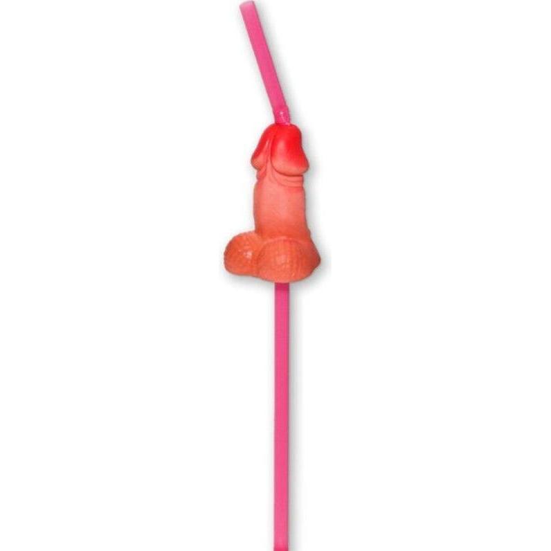 Diablo Picante Beutel Mit 5 Natürlichen Grossen Penis-Strohhalmen