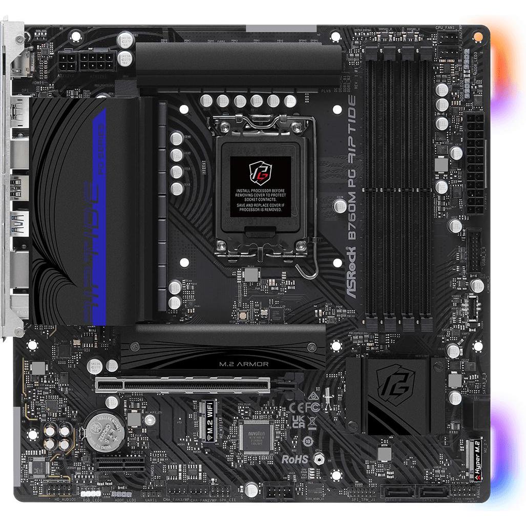 AsRock B760M Phantom Gaming Riptide (LGA 1700, Intel B760, mATX), Mainboard