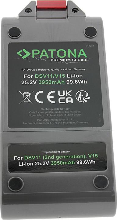 Actual product image Patona Premium Akku Dyson V11 2. Gen.