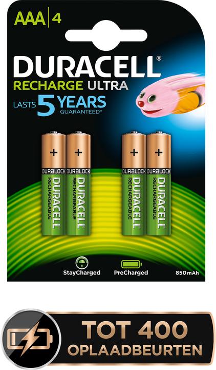 Produktbild Duracell Recharge Ultra (4 Stk., AAA, 900 mAh)