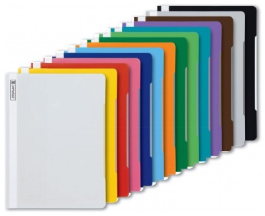 Actual product image Orange plastic loose-leaf binder DIN A4 extra-wide (A4, 1 x)