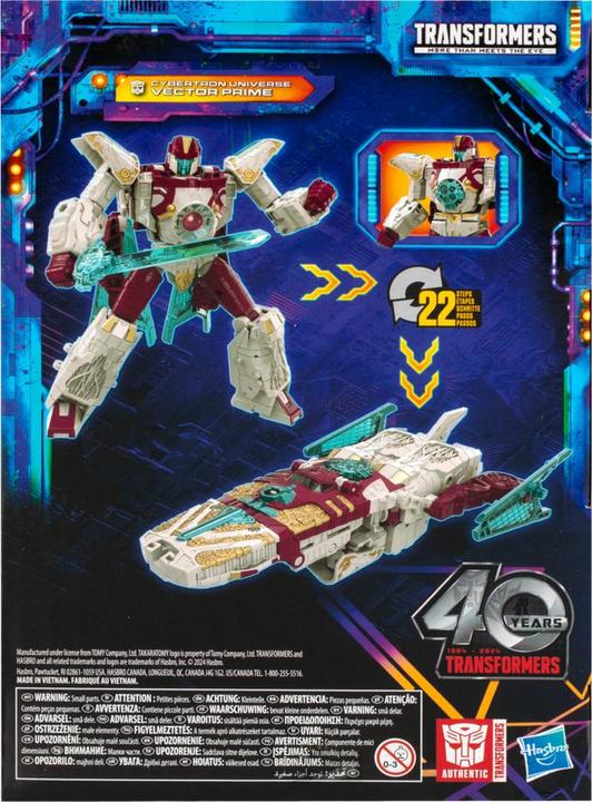 Produktbild Hasbro Transformers Generations Legacy United Voyager Class Actionfigur Cybertron Universe Vector Prime 18