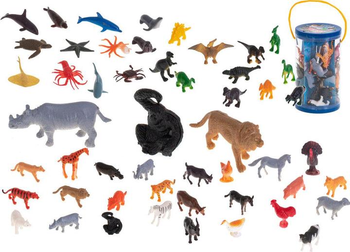 Immagine prodotto Ikonka Figure animali marini dinosauri selvatici set mix 48pz