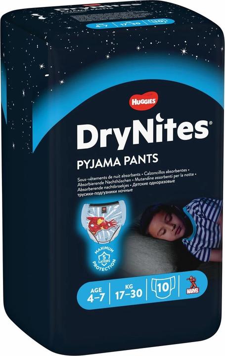 Huggies DryNites 4-7 Jahre (Gr. M, Tragepack, 10 Stk.)