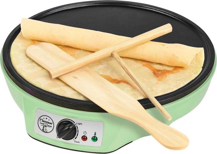 Produktbild Bestron Crêpemaker ø 30 cm, 1000 Watt, grün