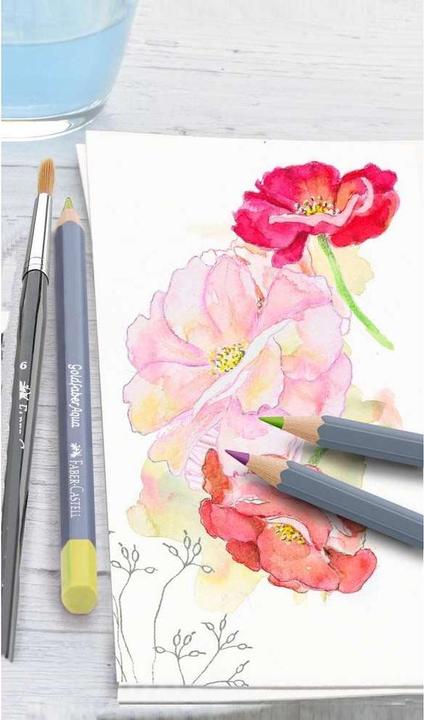 Produktbild Faber-Castell Aquarellstifte Goldfaber (Grau, 36 x)