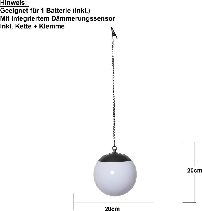 Actual product image Star Trading Solar Decoration Globe (15 lm, IP44)
