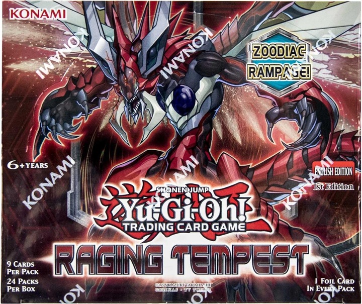 Produktbild Yu-Gi-Oh Raging Tempest Booster Display - 1. Auflage -! - EN (Englisch, Booster Display)
