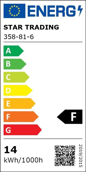 Label énergétique Star Trading Ampoule LED E27 A60 Opaque Basic RA90 (E27, 1521 lm, 1x)