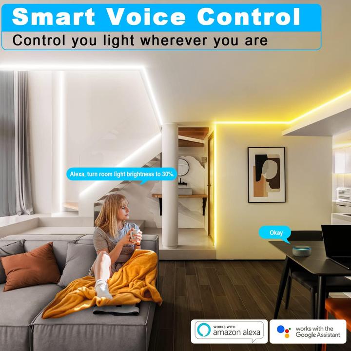 Image du produit Lumina Swiss 20m Set SmartLED Blanc (Blanc neutre, Blanc froid, Blanc chaud, 2000 cm, Intérieur)