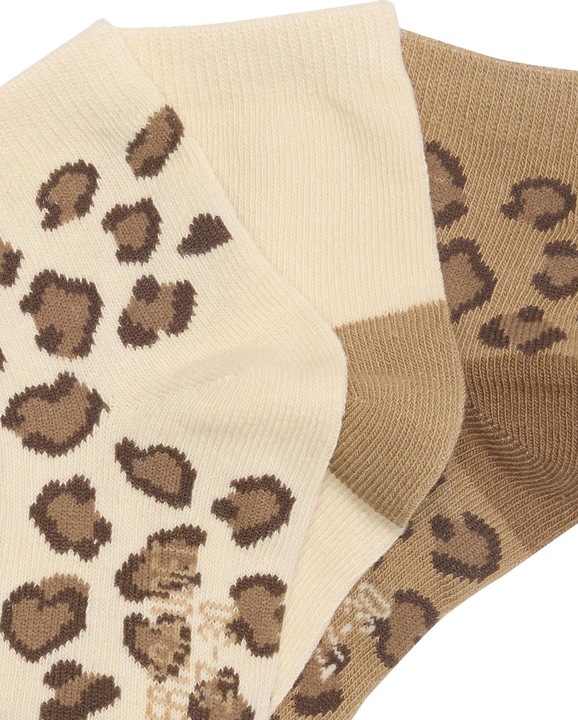 Actual product image Vertbaudet 3er-Pack Mädchen Socken mit Leopardenmuster (pack of 3, 23 - 26)