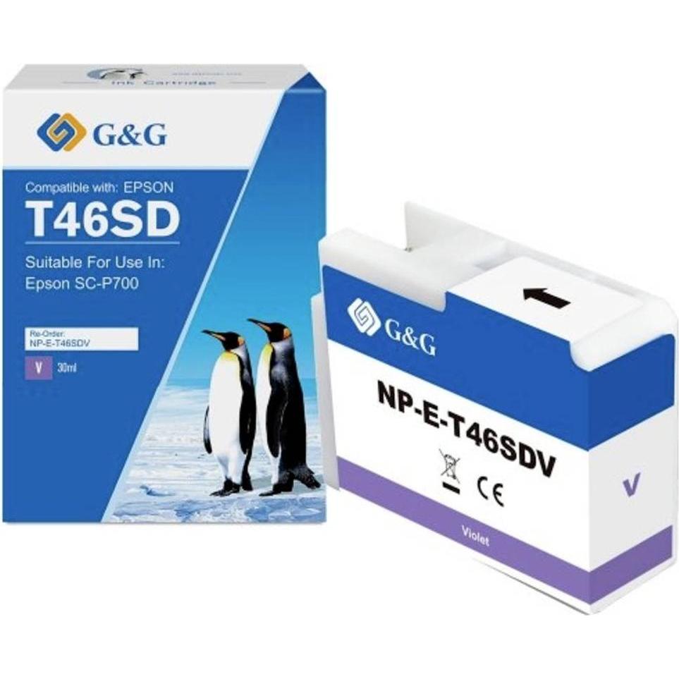 G&G, Druckerpatrone, Nachfülltinte Kompatibel Violett NP-E-T46SD-VGG