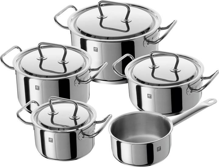 Zwilling Set of 5 pots Twin Classic 66580-000-0 (24 cm, Pan set + pot set, Stainless steel)