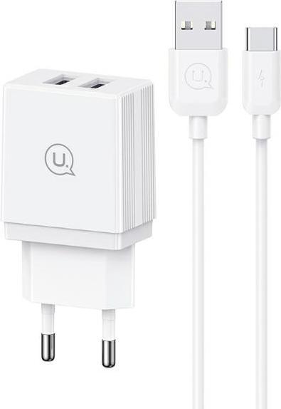 Produktbild Usams zestaw szybkiego ład. Typ-c 2.1 1m Fast Charging biały/white HC series (CC090)