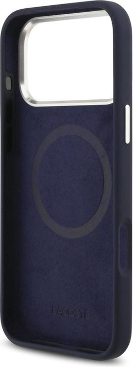 Produktbild Lacoste Case Silicone Metal Logo MagSafe for iPhone 17 Pro Max navy blue (Apple iPhone 17 Pro Max)