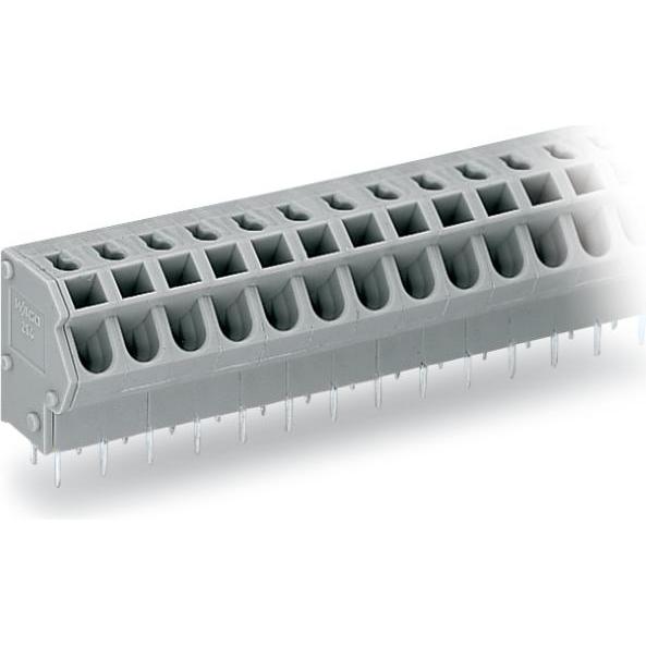 Wago 254-458/000-004 Morsettiera PCB 2,5qmm RM 5/5,08mm 8-pin, nero, Accessori di elettronica + Alloggiamento, Nero