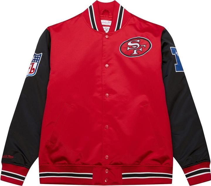 Immagine prodotto Mitchell & Ness M&N Heavyweight Satin Jacke NFL San Francisco 49ers - L (L)
