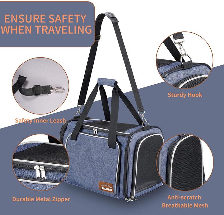 Actual product image Ensobo Animal transport bag (Cat, Dog, Washable, Breathable, Machine washable, Foldable)