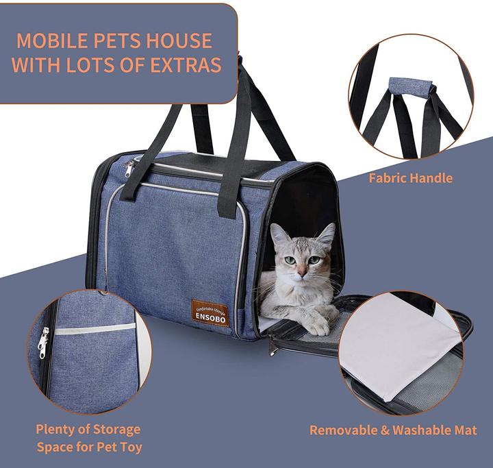 Actual product image Ensobo Animal transport bag (Cat, Dog, Washable, Breathable, Machine washable, Foldable)